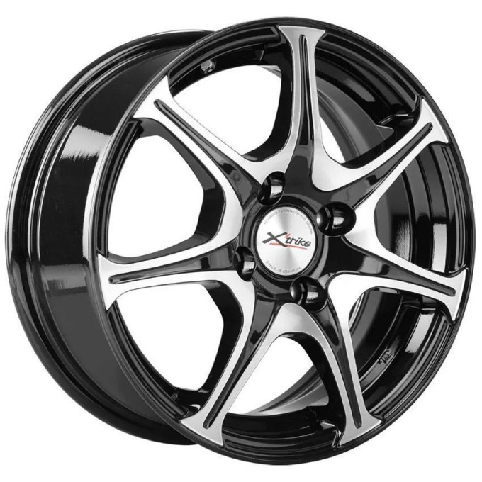 Диск X'TRIKE X-110 6x14 ET35 4x100 D67.1 BK/FP, арт. 14631AX