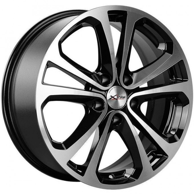 Диск X'TRIKE X-113M 7x17 ET38 5x105 D56.6 BK/FP, арт. 76343