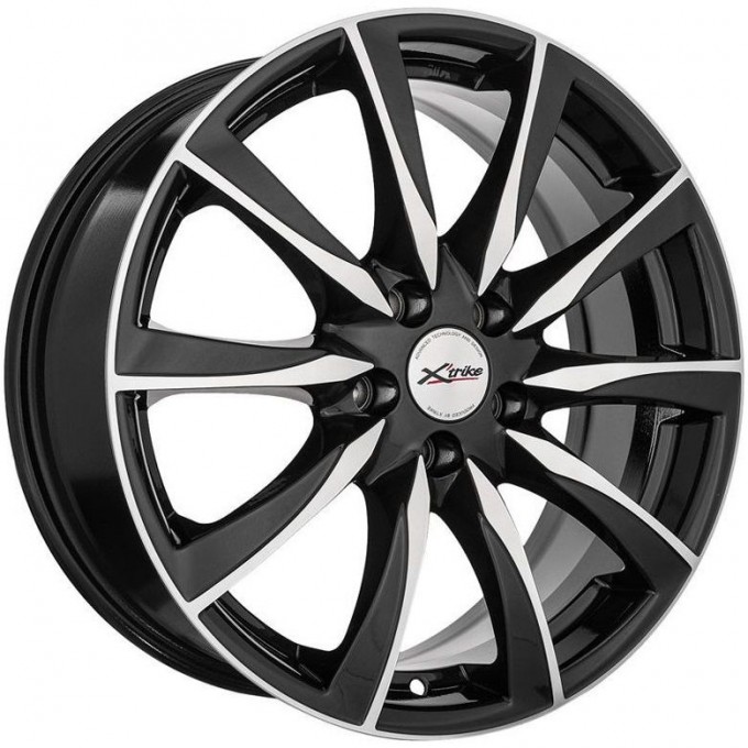 Колесный диск R17 5x108 7J ET45 D60,1 X'TRIKE X-120М BK/FP 76786