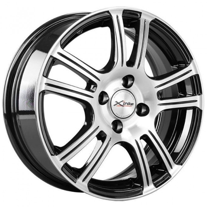 Диск X'TRIKE X-105M 6x15 ET25 4x108 D65.1 BK/FP, арт. 76878