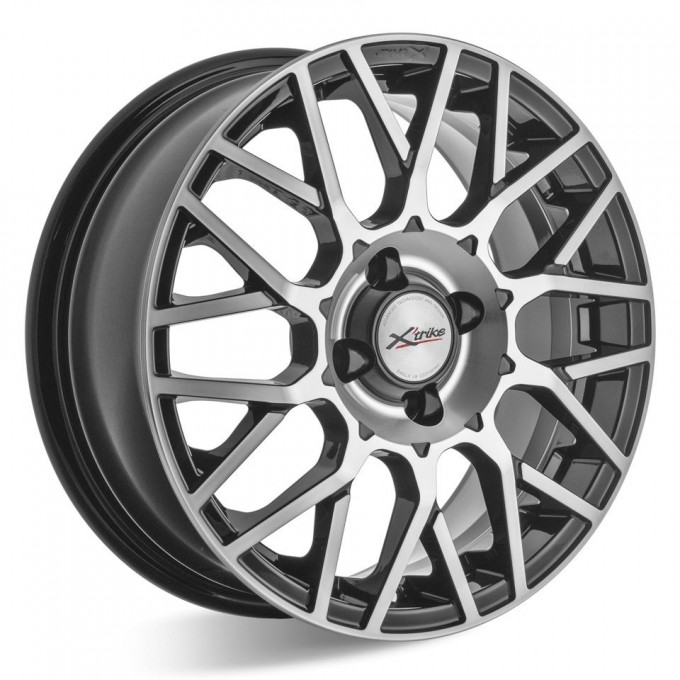 Колесный диск X'TRIKE X-132 R15 6J PCD4x100 ET40 D60.1 BK/FP, арт. 78185